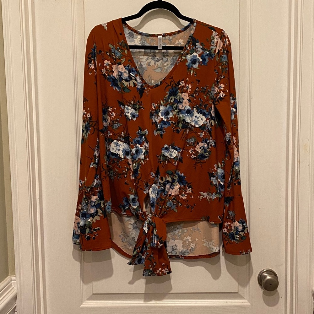 Fall floral top